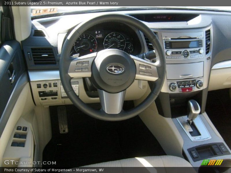 Azurite Blue Pearl / Warm Ivory 2011 Subaru Legacy 2.5i Premium