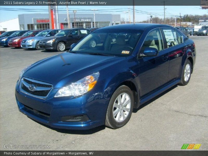 Azurite Blue Pearl / Warm Ivory 2011 Subaru Legacy 2.5i Premium