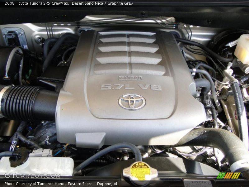 Desert Sand Mica / Graphite Gray 2008 Toyota Tundra SR5 CrewMax
