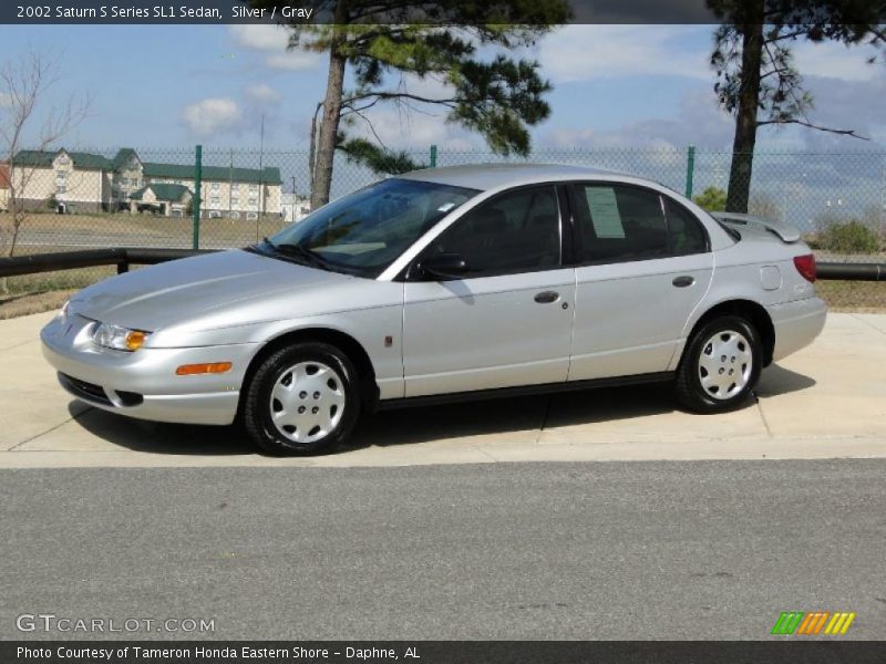 Silver / Gray 2002 Saturn S Series SL1 Sedan