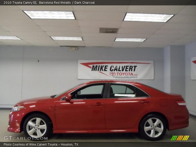 Barcelona Red Metallic / Dark Charcoal 2010 Toyota Camry SE