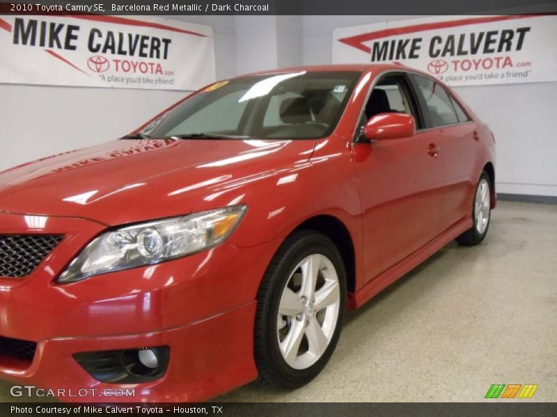 Barcelona Red Metallic / Dark Charcoal 2010 Toyota Camry SE