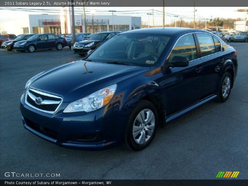 Azurite Blue Pearl / Warm Ivory 2011 Subaru Legacy 2.5i