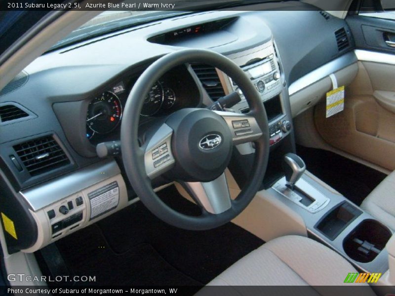  2011 Legacy 2.5i Warm Ivory Interior