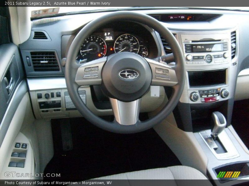 Dashboard of 2011 Legacy 2.5i