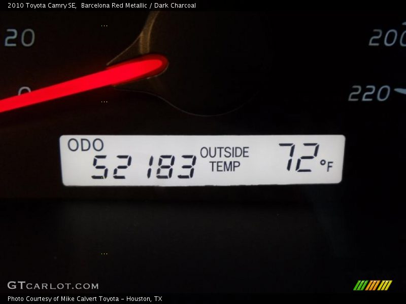 Barcelona Red Metallic / Dark Charcoal 2010 Toyota Camry SE