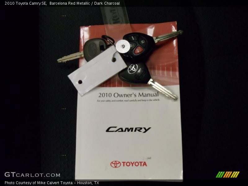 Barcelona Red Metallic / Dark Charcoal 2010 Toyota Camry SE