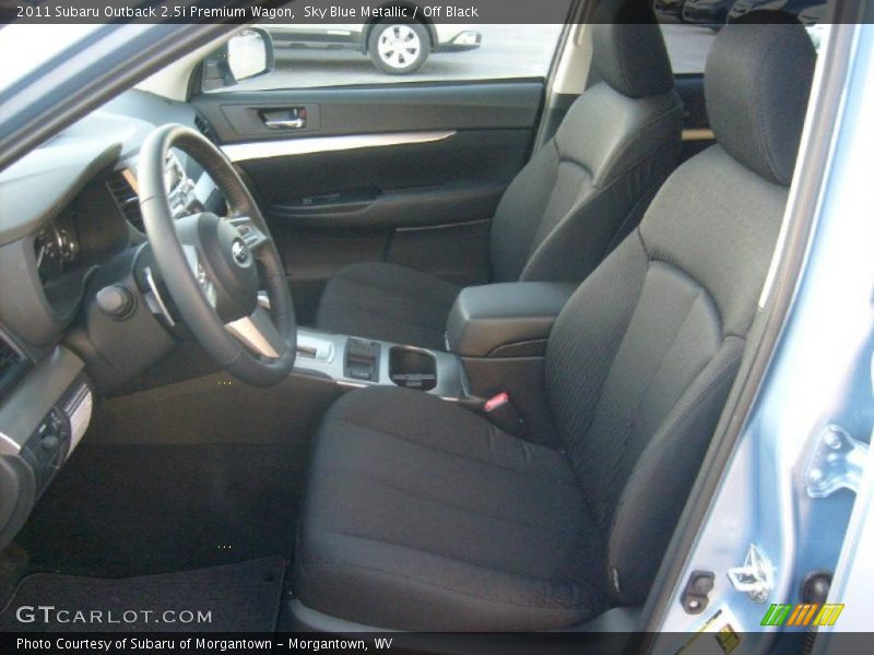 Sky Blue Metallic / Off Black 2011 Subaru Outback 2.5i Premium Wagon