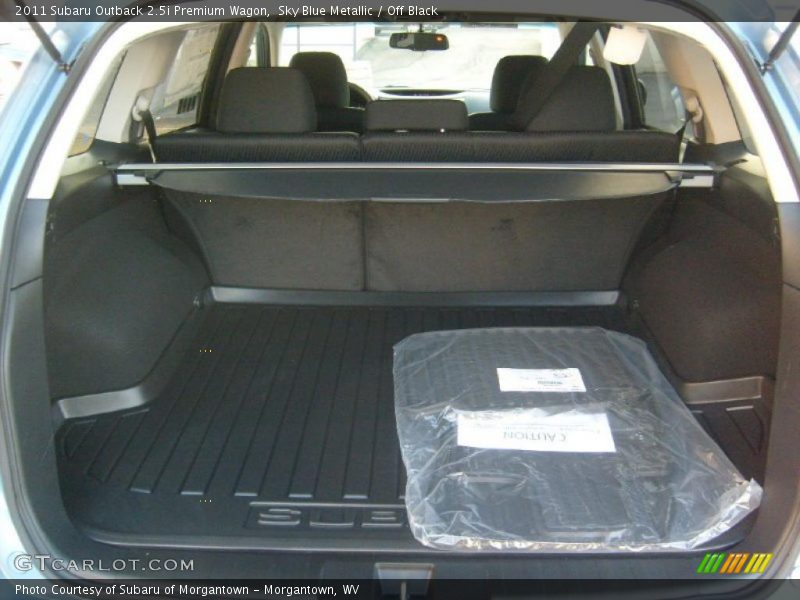Sky Blue Metallic / Off Black 2011 Subaru Outback 2.5i Premium Wagon