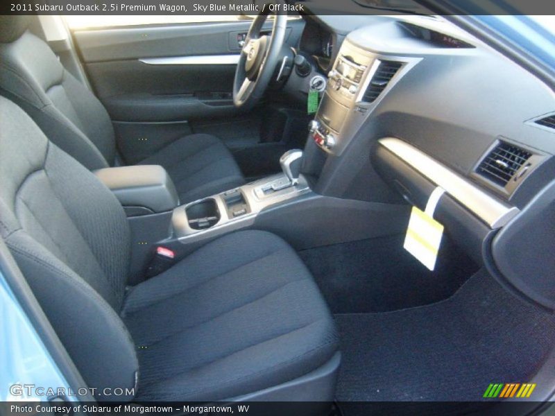 Sky Blue Metallic / Off Black 2011 Subaru Outback 2.5i Premium Wagon