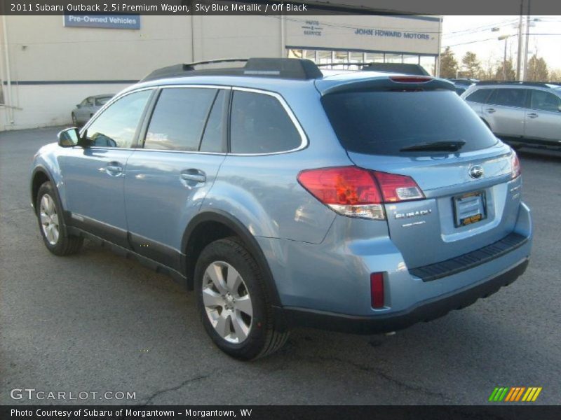 Sky Blue Metallic / Off Black 2011 Subaru Outback 2.5i Premium Wagon