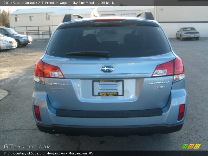 Sky Blue Metallic / Off Black 2011 Subaru Outback 2.5i Premium Wagon