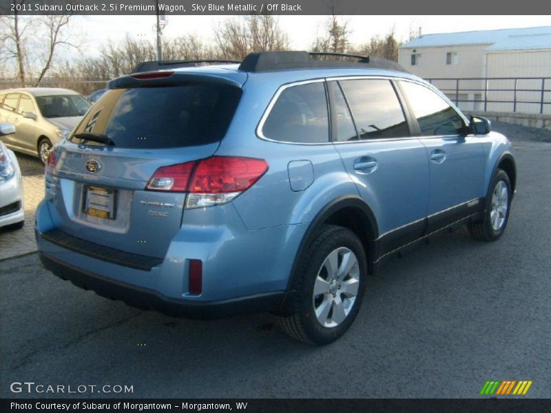 Sky Blue Metallic / Off Black 2011 Subaru Outback 2.5i Premium Wagon