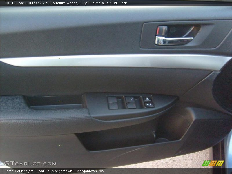 Sky Blue Metallic / Off Black 2011 Subaru Outback 2.5i Premium Wagon