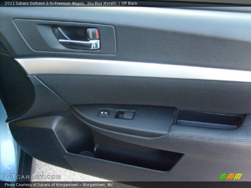 Sky Blue Metallic / Off Black 2011 Subaru Outback 2.5i Premium Wagon