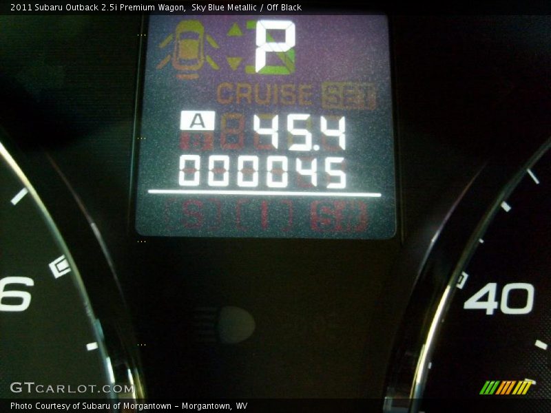 Sky Blue Metallic / Off Black 2011 Subaru Outback 2.5i Premium Wagon