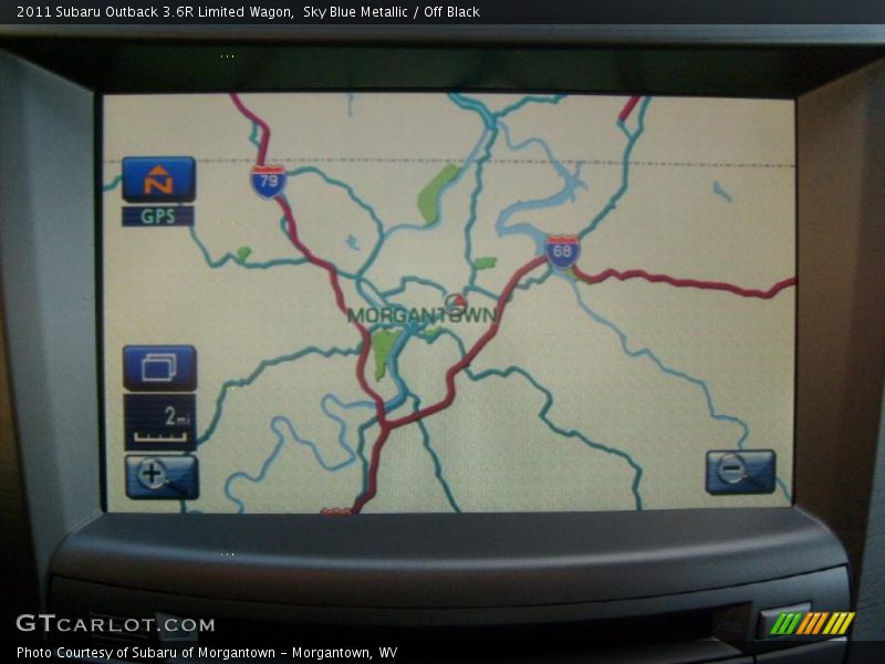 Navigation of 2011 Outback 3.6R Limited Wagon
