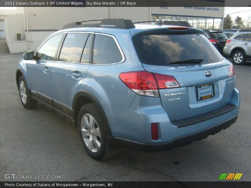 Sky Blue Metallic / Off Black 2011 Subaru Outback 3.6R Limited Wagon