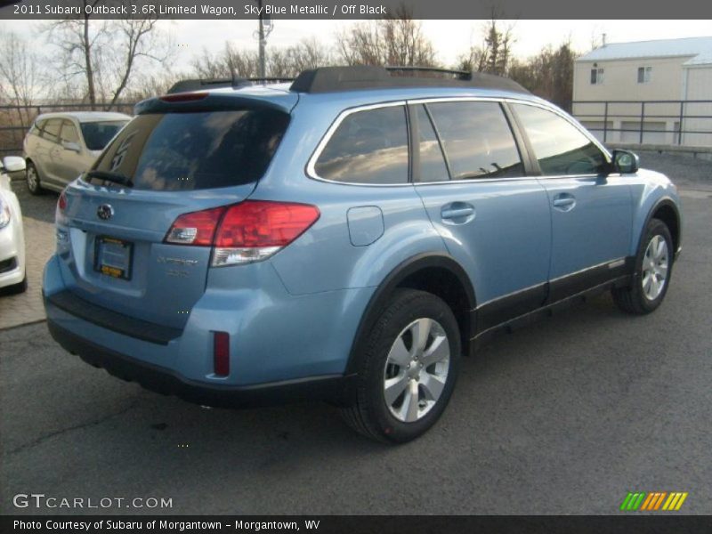 Sky Blue Metallic / Off Black 2011 Subaru Outback 3.6R Limited Wagon