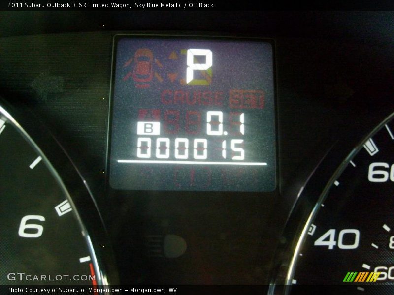 Sky Blue Metallic / Off Black 2011 Subaru Outback 3.6R Limited Wagon