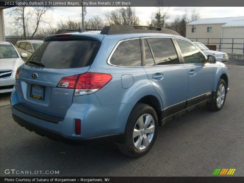 Sky Blue Metallic / Off Black 2011 Subaru Outback 2.5i Limited Wagon