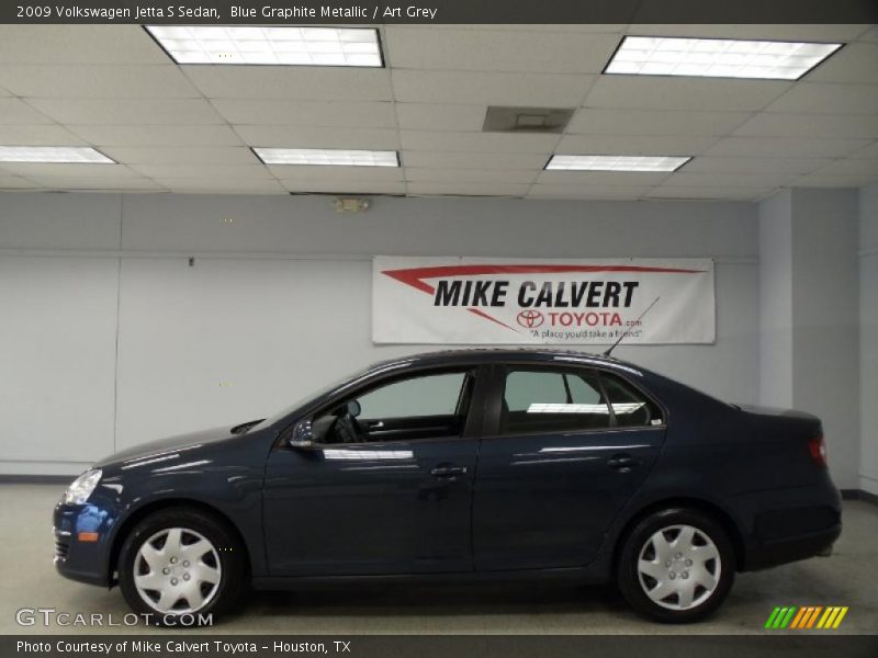 Blue Graphite Metallic / Art Grey 2009 Volkswagen Jetta S Sedan