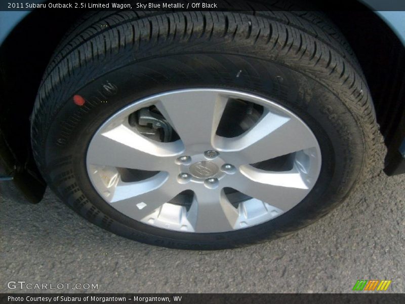 Sky Blue Metallic / Off Black 2011 Subaru Outback 2.5i Limited Wagon