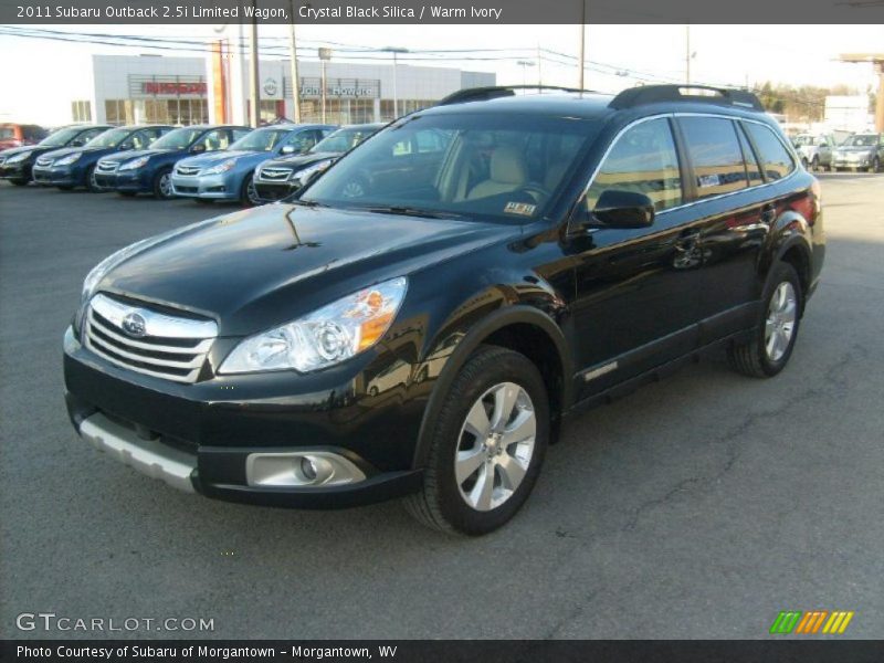 Crystal Black Silica / Warm Ivory 2011 Subaru Outback 2.5i Limited Wagon
