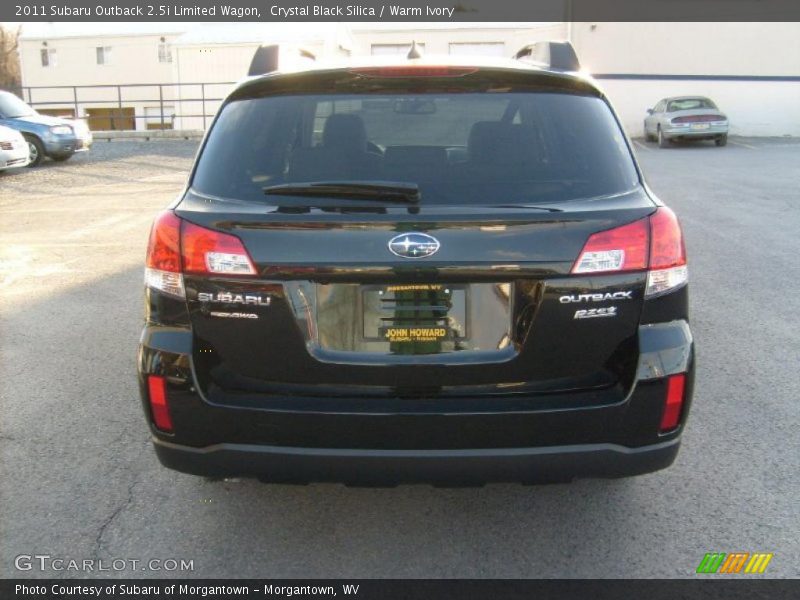 Crystal Black Silica / Warm Ivory 2011 Subaru Outback 2.5i Limited Wagon