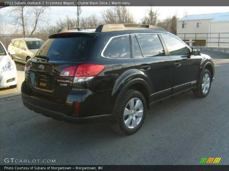 Crystal Black Silica / Warm Ivory 2011 Subaru Outback 2.5i Limited Wagon