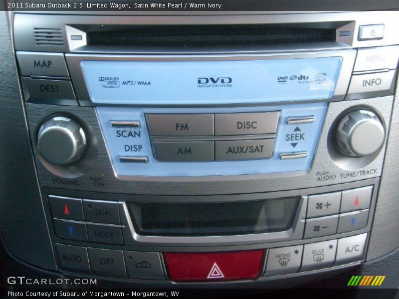Satin White Pearl / Warm Ivory 2011 Subaru Outback 2.5i Limited Wagon
