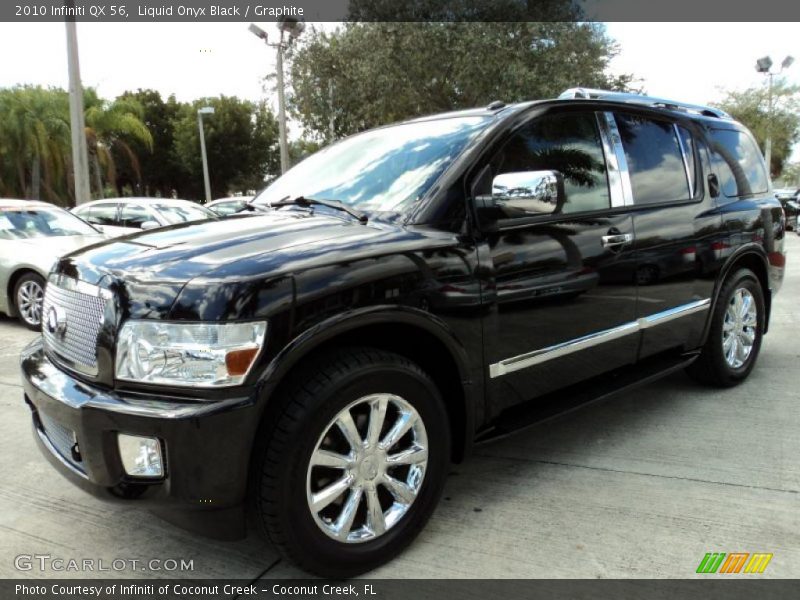 Liquid Onyx Black / Graphite 2010 Infiniti QX 56