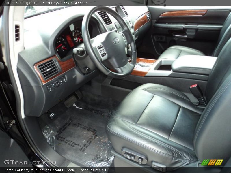  2010 QX 56 Graphite Interior