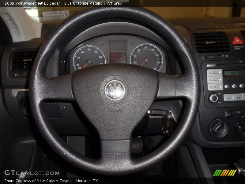 Blue Graphite Metallic / Art Grey 2009 Volkswagen Jetta S Sedan