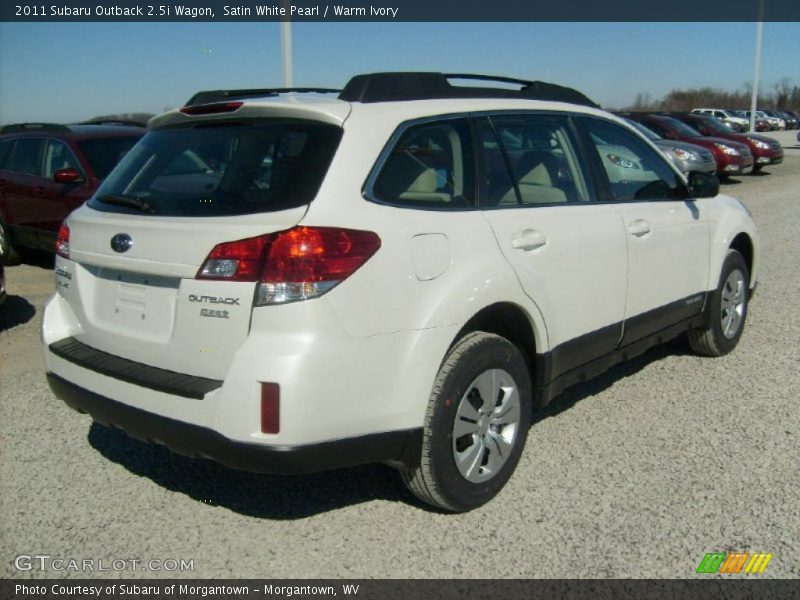 Satin White Pearl / Warm Ivory 2011 Subaru Outback 2.5i Wagon