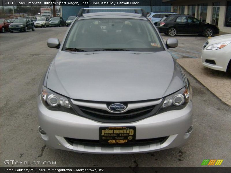 Steel Silver Metallic / Carbon Black 2011 Subaru Impreza Outback Sport Wagon