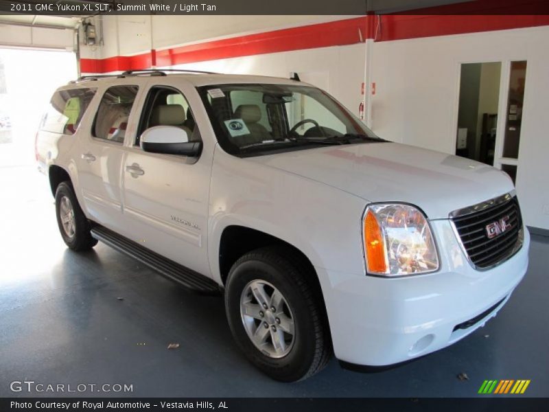 Summit White / Light Tan 2011 GMC Yukon XL SLT