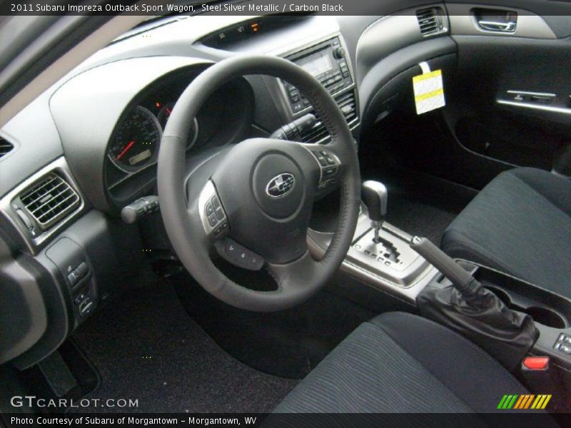 Carbon Black Interior - 2011 Impreza Outback Sport Wagon 