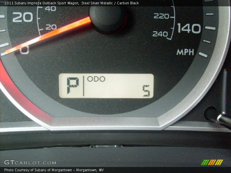 Steel Silver Metallic / Carbon Black 2011 Subaru Impreza Outback Sport Wagon