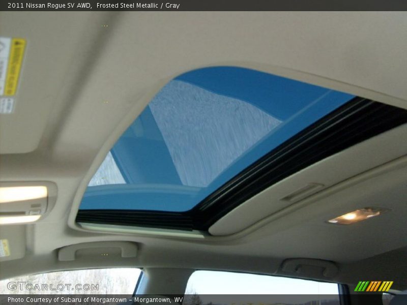 Frosted Steel Metallic / Gray 2011 Nissan Rogue SV AWD