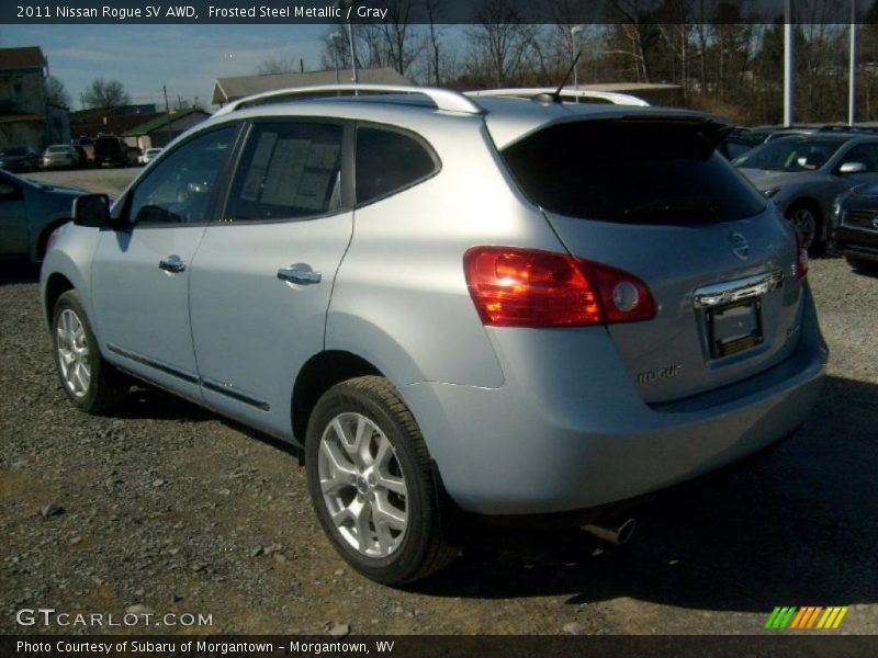 Frosted Steel Metallic / Gray 2011 Nissan Rogue SV AWD