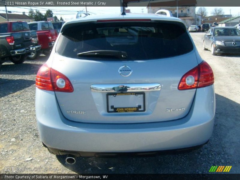 Frosted Steel Metallic / Gray 2011 Nissan Rogue SV AWD