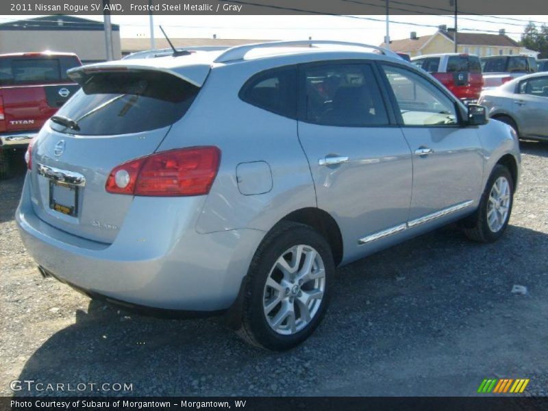 Frosted Steel Metallic / Gray 2011 Nissan Rogue SV AWD