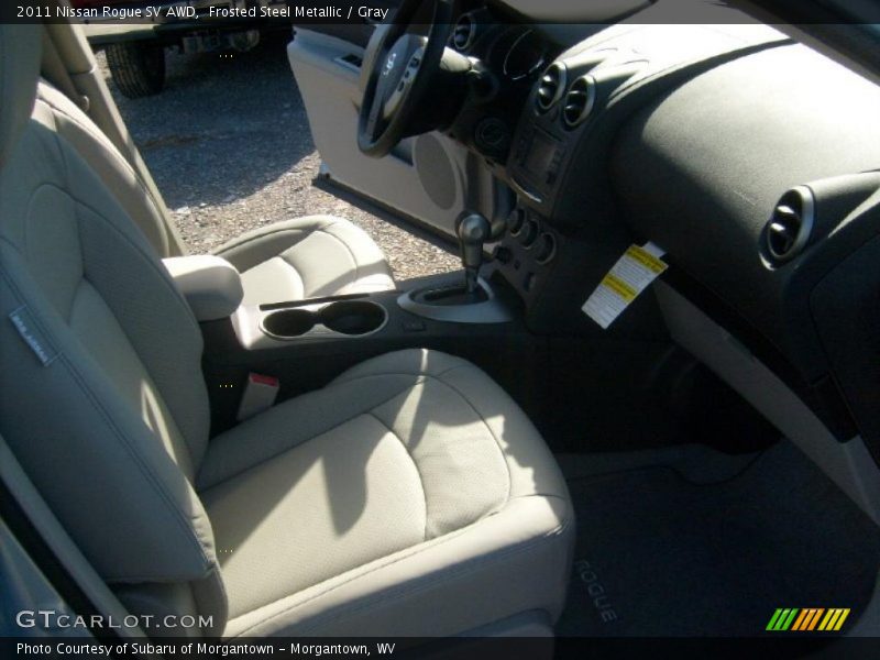 Frosted Steel Metallic / Gray 2011 Nissan Rogue SV AWD