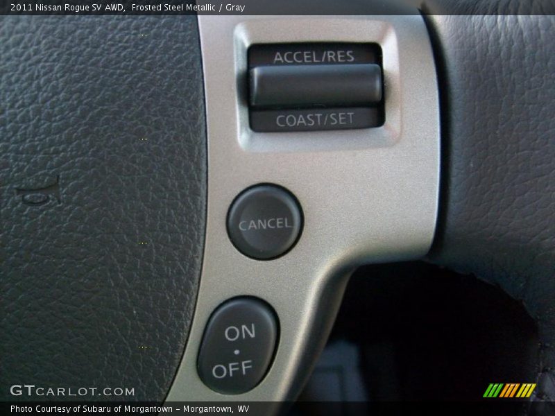 Frosted Steel Metallic / Gray 2011 Nissan Rogue SV AWD