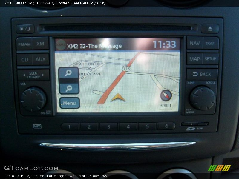 Frosted Steel Metallic / Gray 2011 Nissan Rogue SV AWD