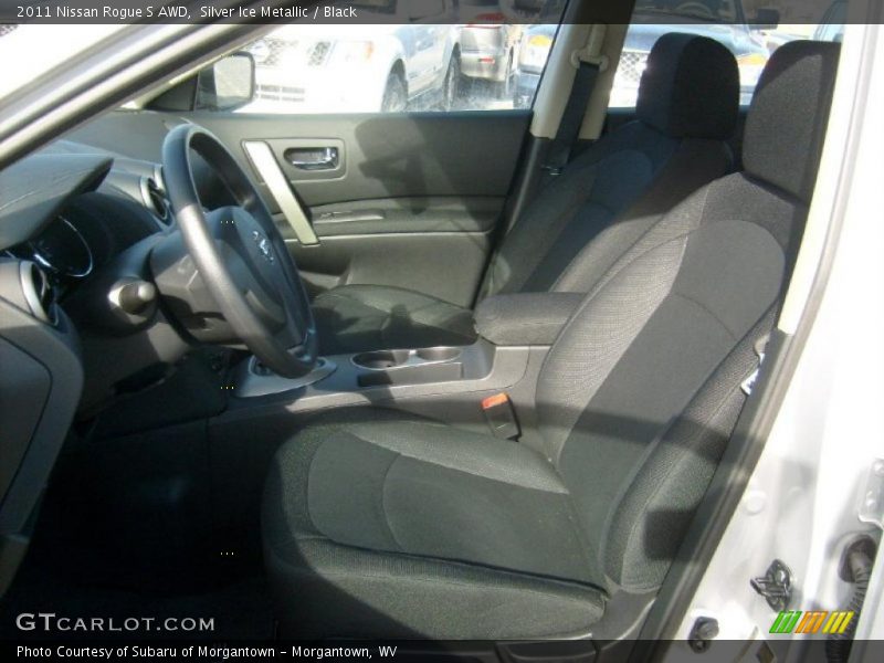 Silver Ice Metallic / Black 2011 Nissan Rogue S AWD