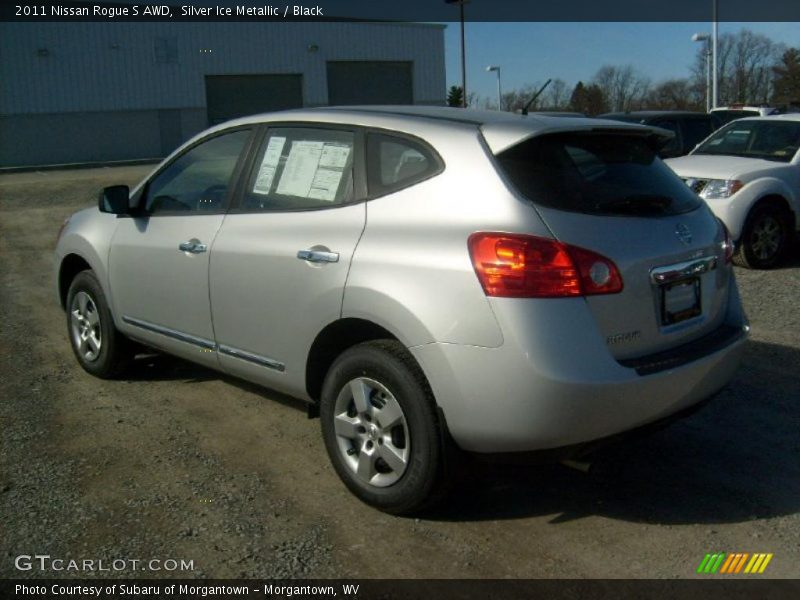 Silver Ice Metallic / Black 2011 Nissan Rogue S AWD