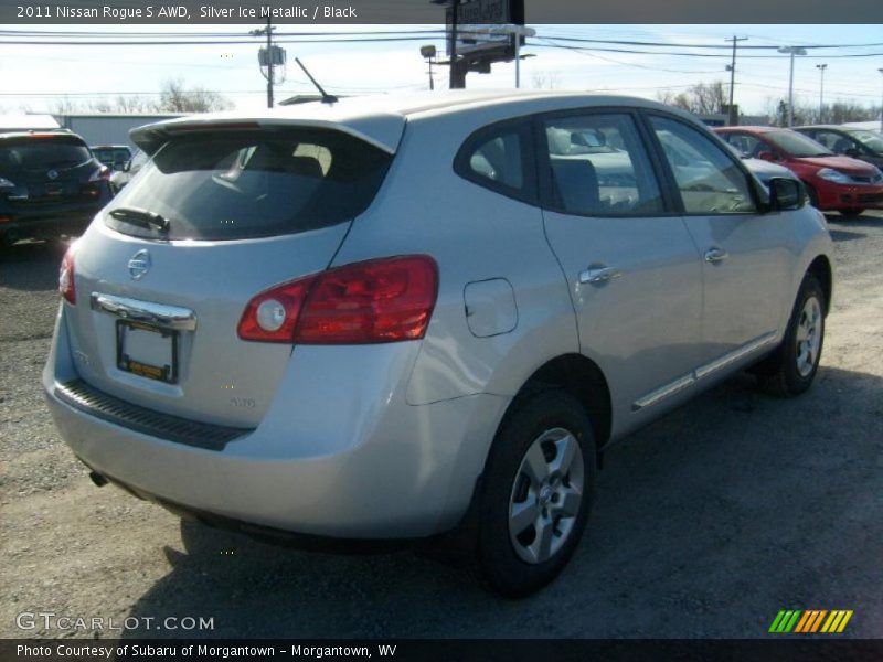 Silver Ice Metallic / Black 2011 Nissan Rogue S AWD