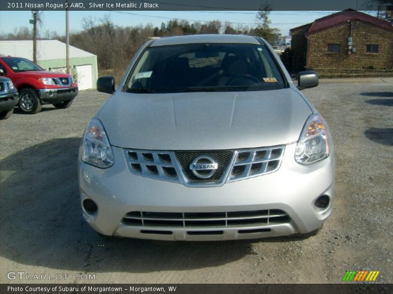 Silver Ice Metallic / Black 2011 Nissan Rogue S AWD